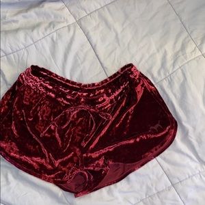 Velour PINK shorts